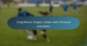 Craig Moore: Origins, Career start, Personal anecdotes