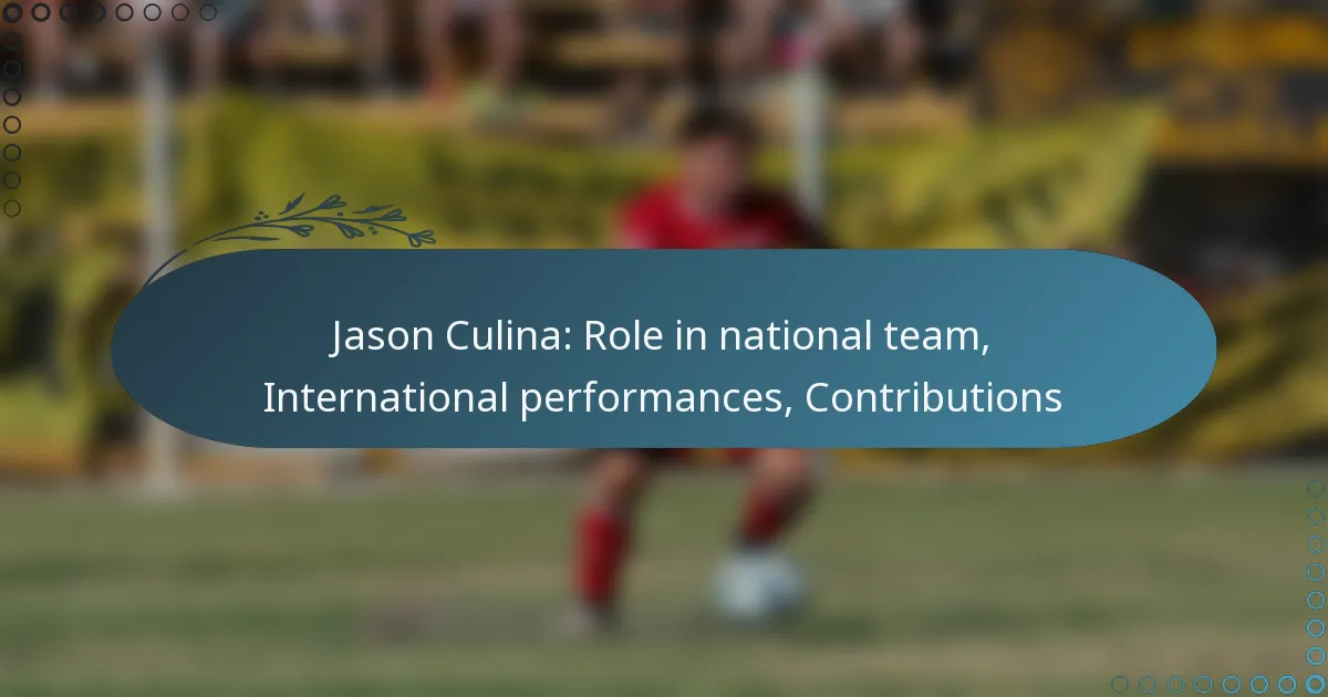 Read more about the article Jason Culina: Role in national team, International performances, Contributions